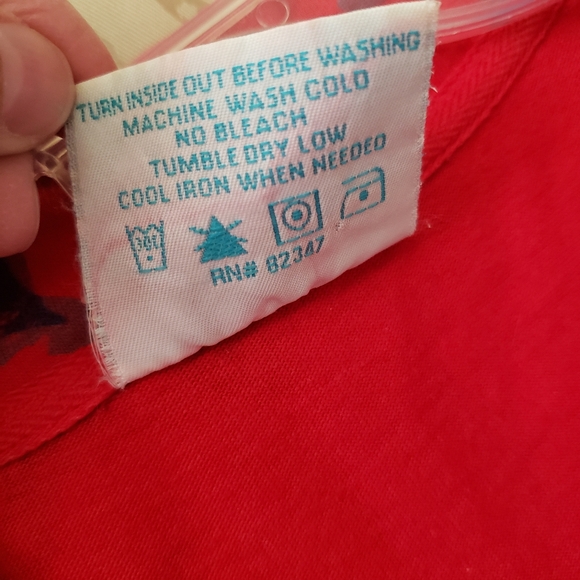 Vintage Zip Code Red Fish Print Cotton Dress - Picture 8 of 11